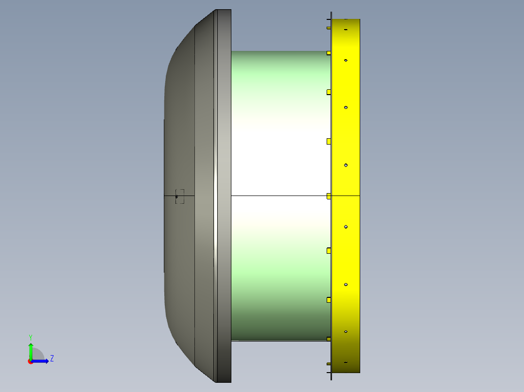 02型屋顶排风扇(1)左视图