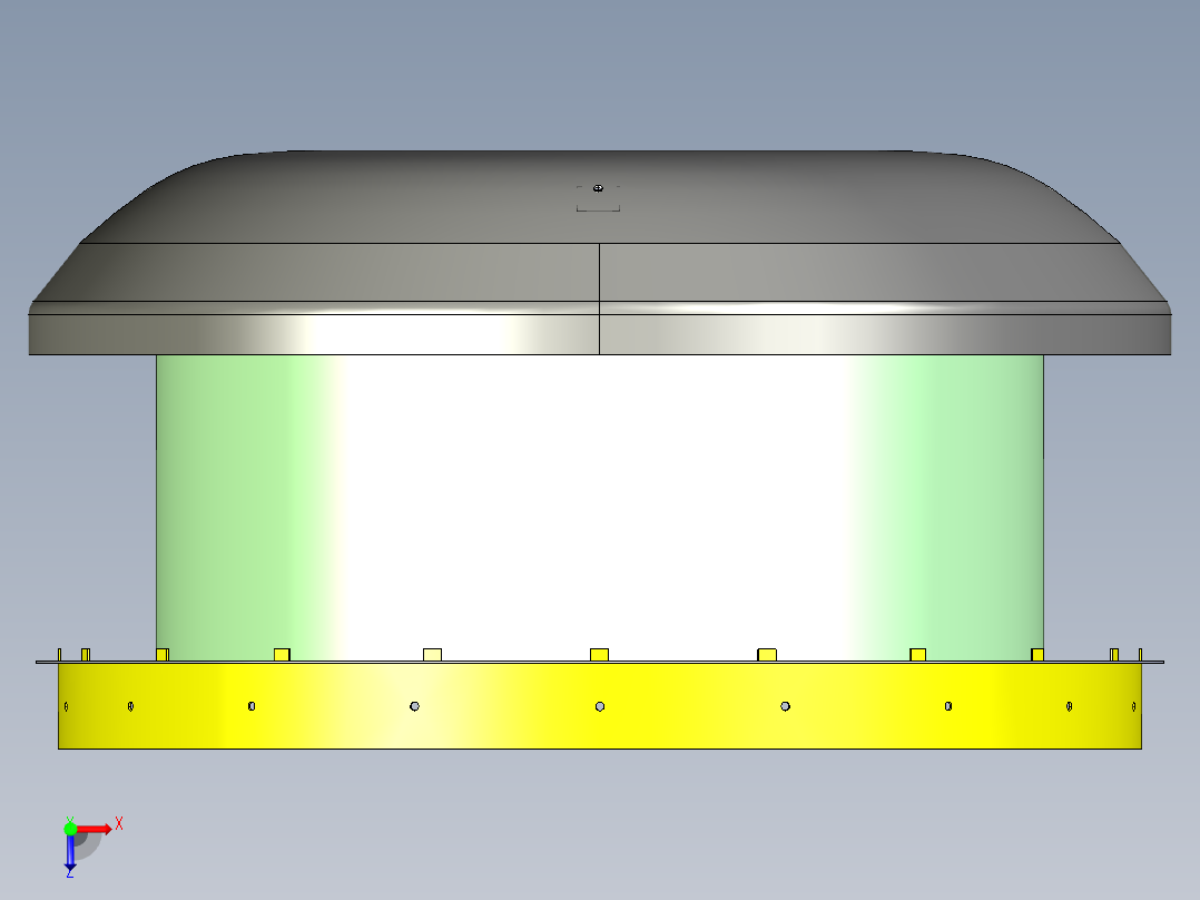 02型屋顶排风扇(1)俯视图