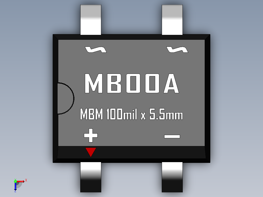 桥式整流器-MBM俯视图