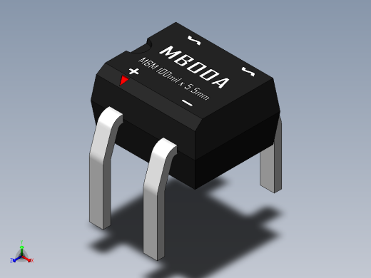 桥式整流器-MBM正等轴测缩略图