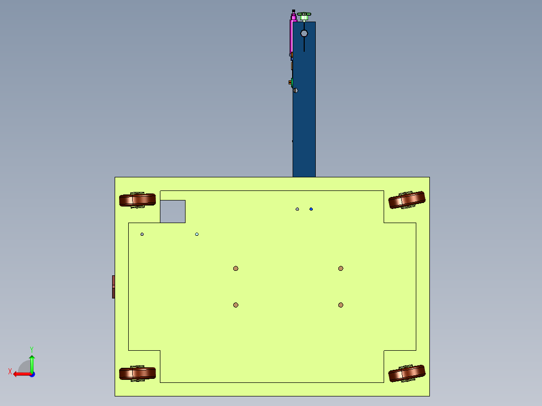 台式单轴粗线径绕线机后视图