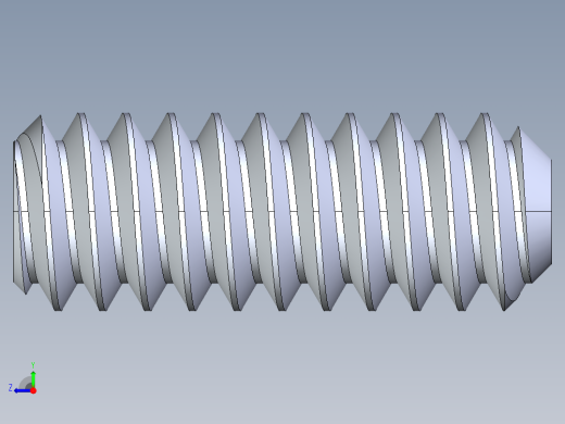 UNC 平头紧定螺钉-UNC SET SCREW 6-32 x0.375.STEP右视缩略图
