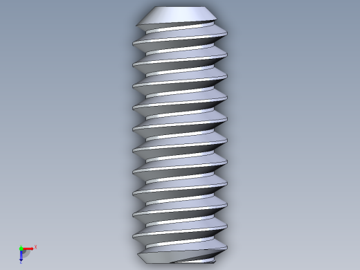 UNC 平头紧定螺钉-UNC SET SCREW 6-32 x0.375.STEP俯视缩略图