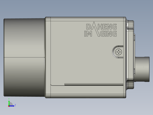 大恒相机镜头Daheng_ME2C-G(-P)_3D_Drawing多系列图纸左视缩略图