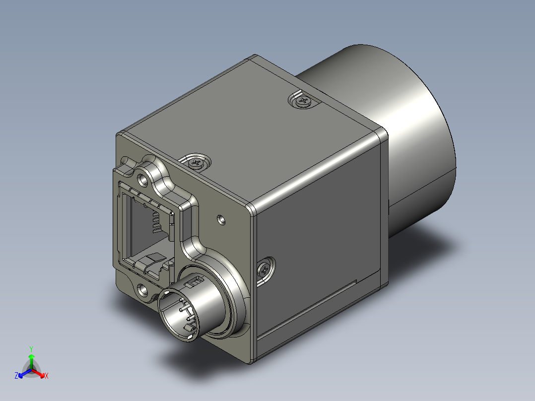 大恒相机镜头Daheng_ME2C-G(-P)_3D_Drawing多系列图纸正等轴测图