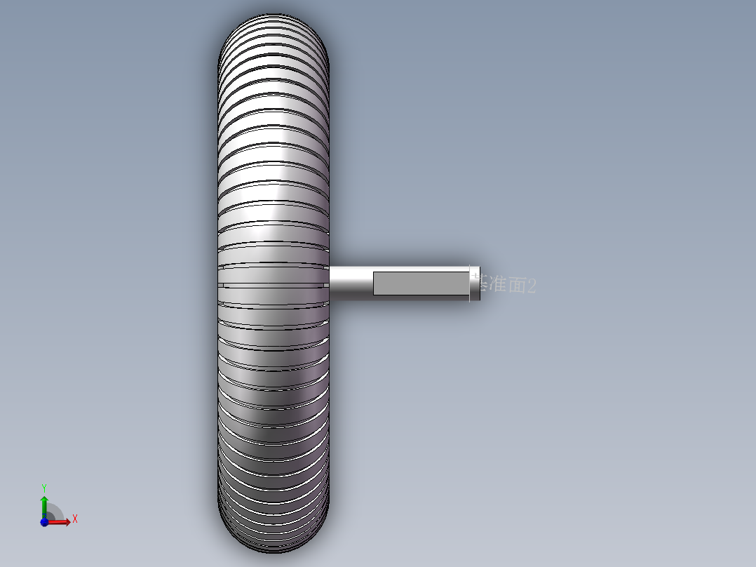 10寸的轮毂电机前视图