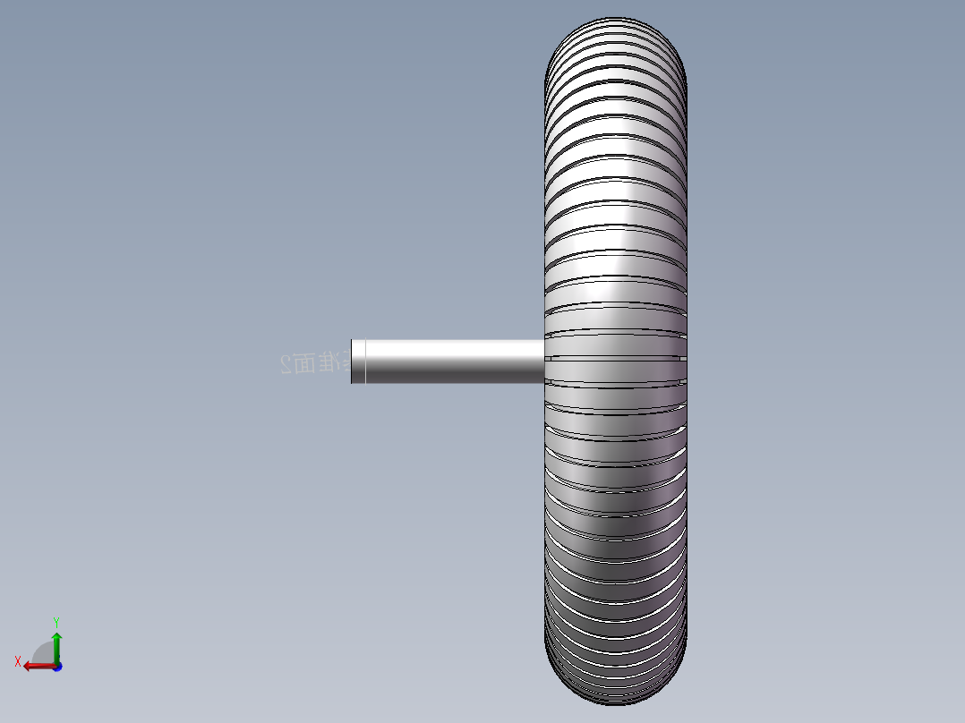 10寸的轮毂电机后视图