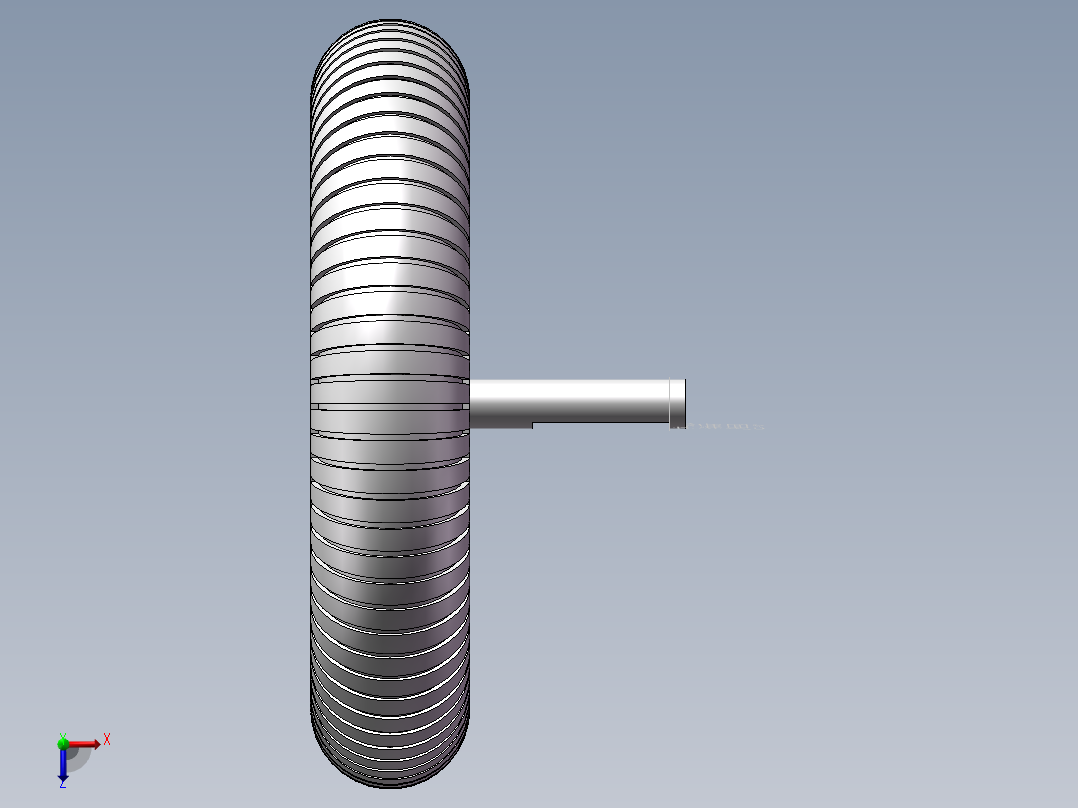 10寸的轮毂电机俯视图