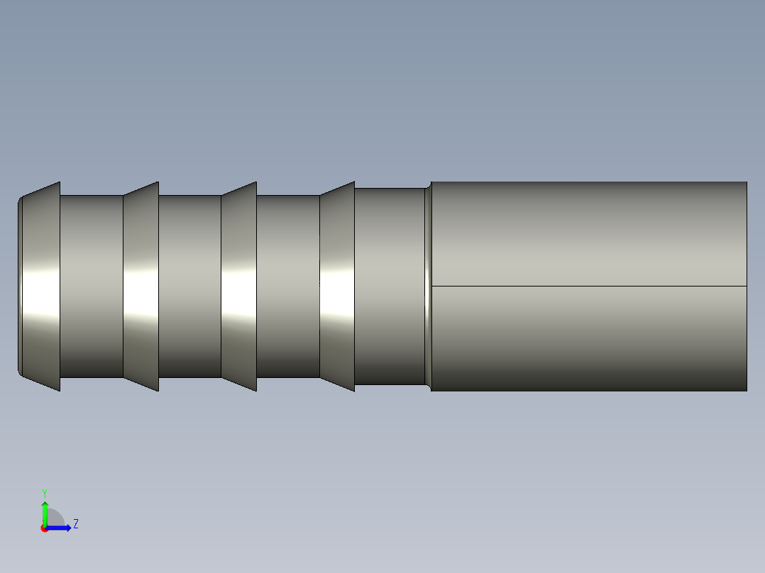 软管与硬管连接用工业通用接头0122_15_13左视图