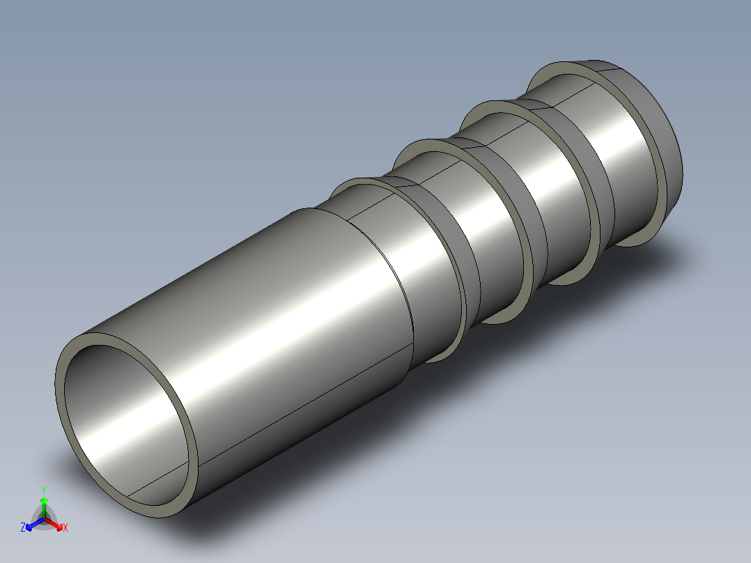 软管与硬管连接用工业通用接头0122_15_13正等轴测图