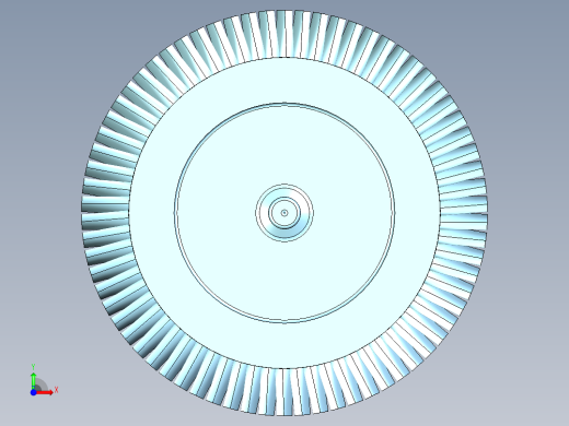 离心泵和燃气轮机旋转叶片---模型格式为 stp前视缩略图