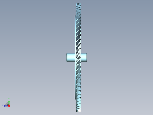 离心泵和燃气轮机旋转叶片---模型格式为 stp右视缩略图