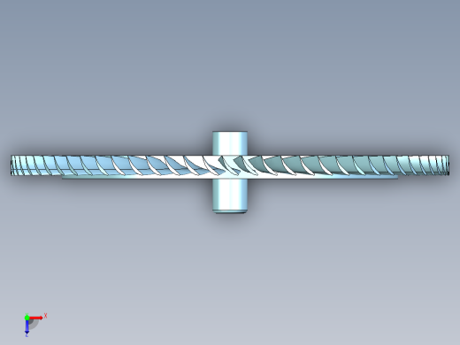 离心泵和燃气轮机旋转叶片---模型格式为 stp俯视缩略图