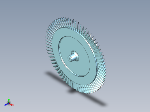 离心泵和燃气轮机旋转叶片---模型格式为 stp正等轴测缩略图