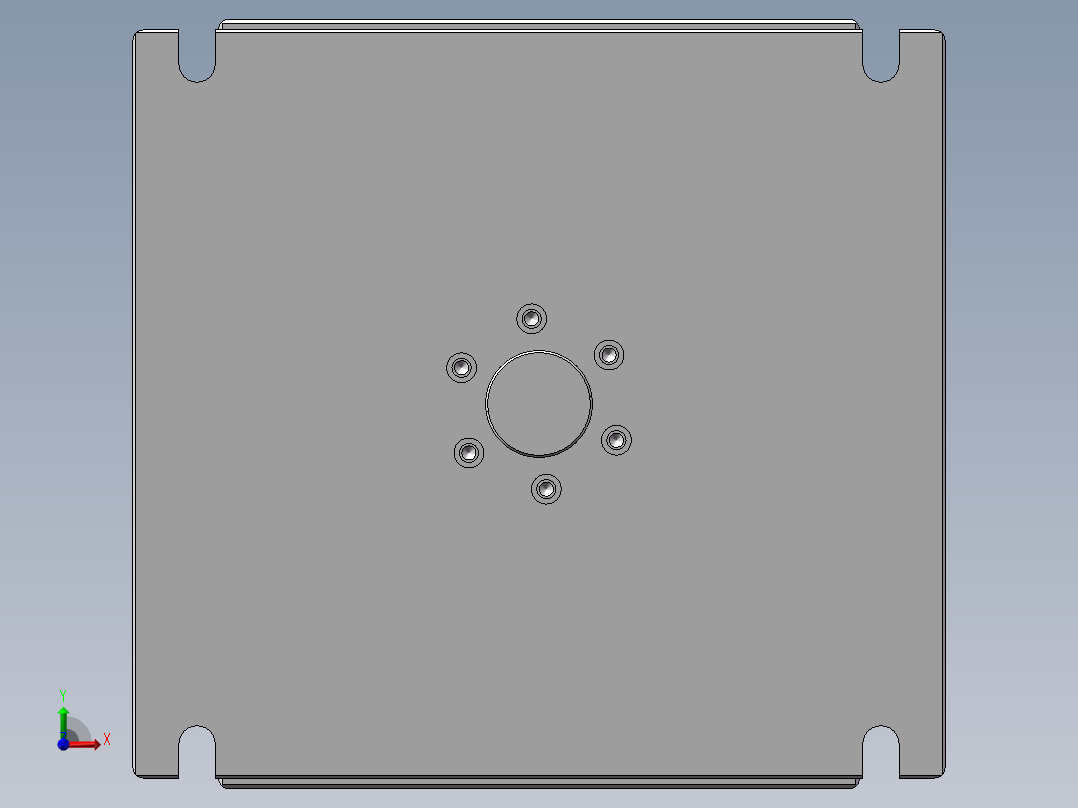 紧固件成型模具前视图