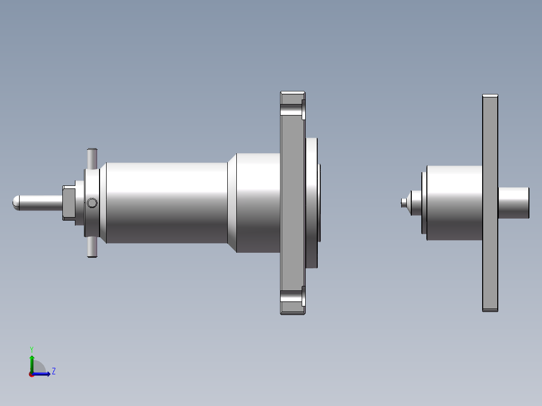 紧固件成型模具左视图
