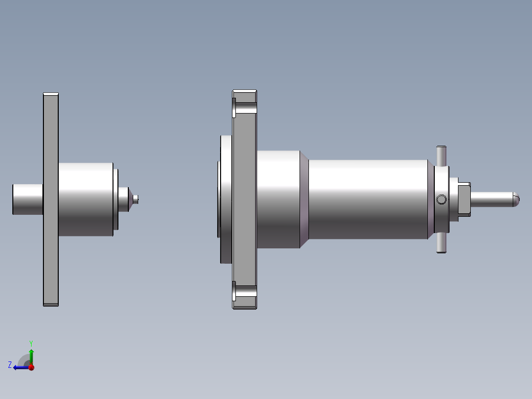 紧固件成型模具右视图