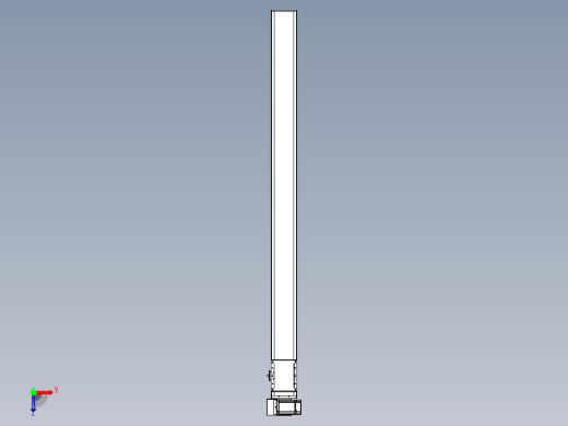 同步带全封闭直线模组TPA-HCB-105D-90-L1350-LU-C-P20-N3俯视缩略图