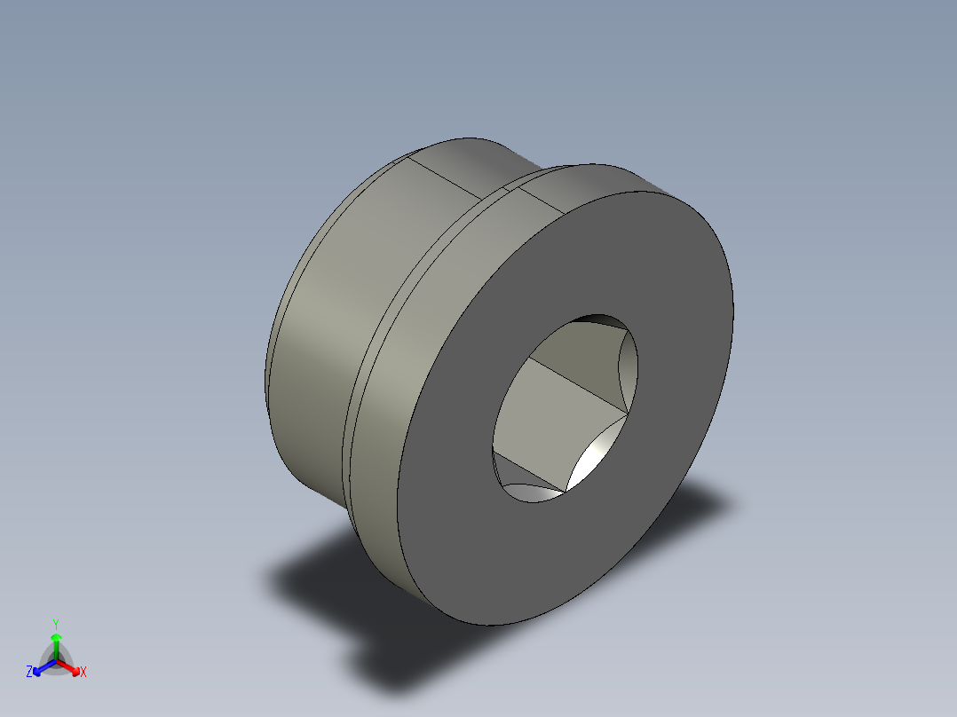 油箱塞頭TCE-3D多系列多零件图纸模型主视图