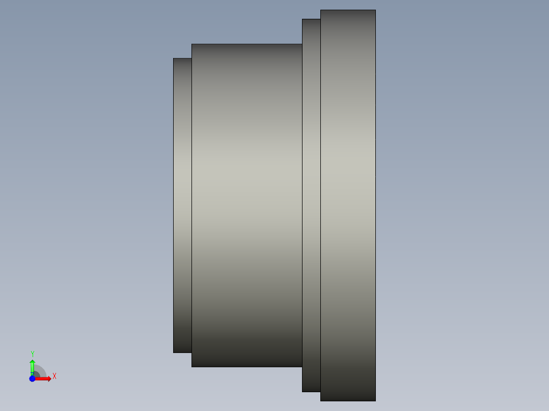 油箱塞頭TCE-3D多系列多零件图纸模型前视图