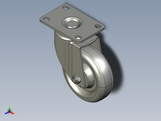 标准脚轮-WH-5014-76 4in SWIVEL PLATE MOUNTING H=133 45x75mm pitch