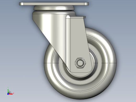 标准脚轮-WH-5014-76 4in SWIVEL PLATE MOUNTING H=133 45x75mm pitch前视缩略图