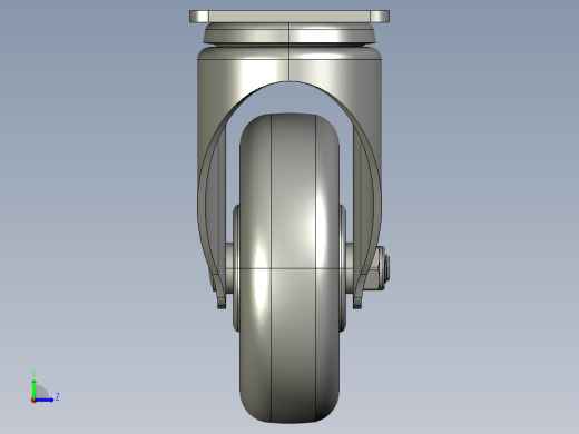 标准脚轮-WH-5014-76 4in SWIVEL PLATE MOUNTING H=133 45x75mm pitch左视缩略图