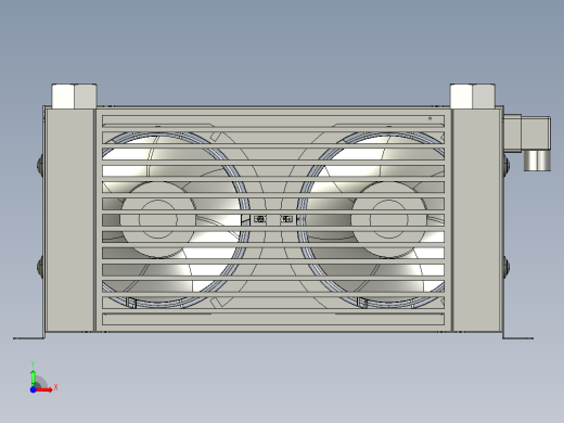 AH0608TL-DC-AC油冷散热器前视缩略图