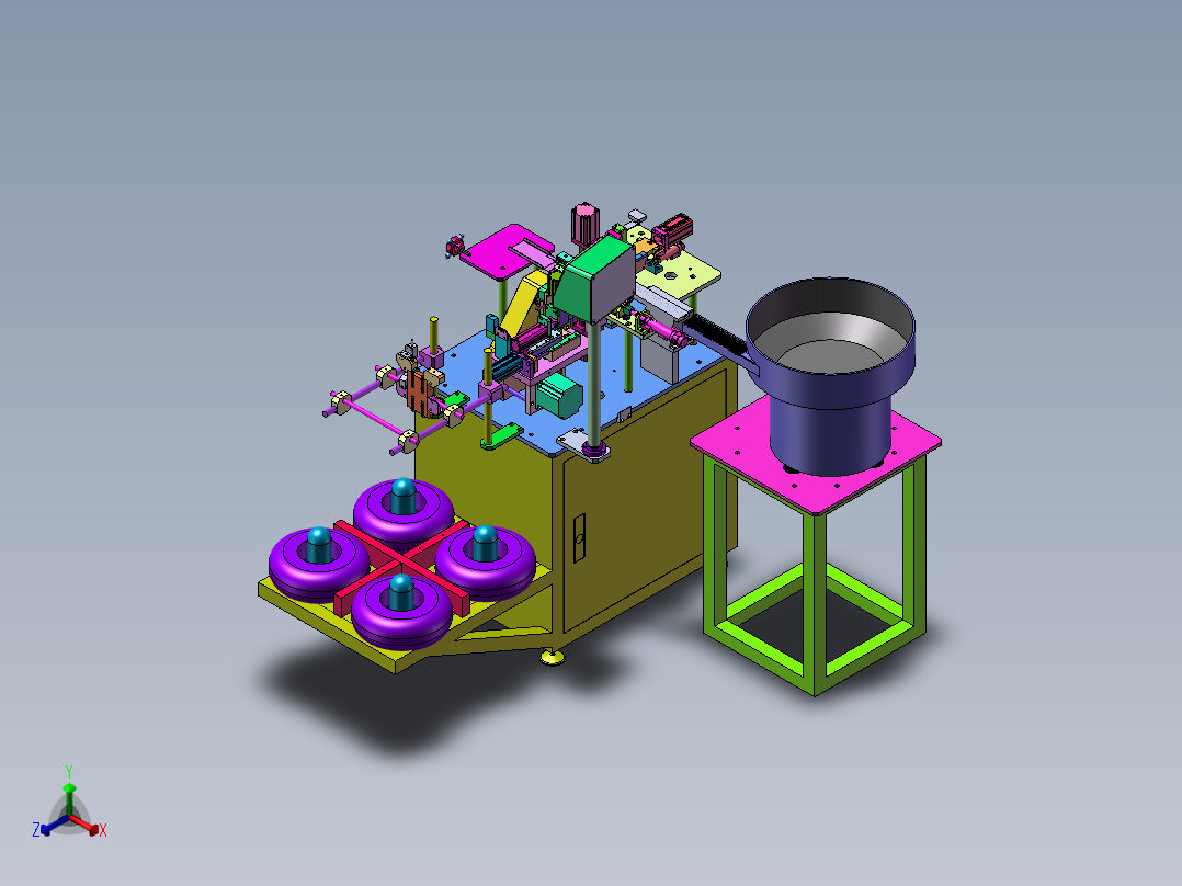 LDE装套管机正等轴测图