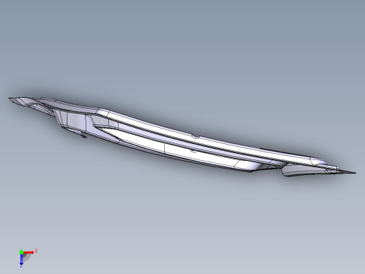 引擎盖加固--catia俯视缩略图