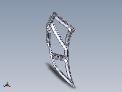 引擎盖加固--catia正等轴测缩略图