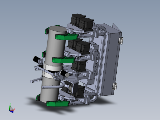 爬杆清洁机器人含三维二维说明书及运动防真