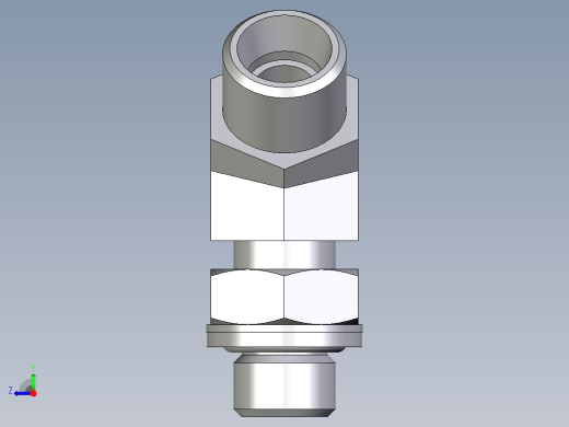 卡套式工业通用硬管接头EO_Adjustable_locknut_45_deg_elbow_VEE10LROMDCF右视缩略图