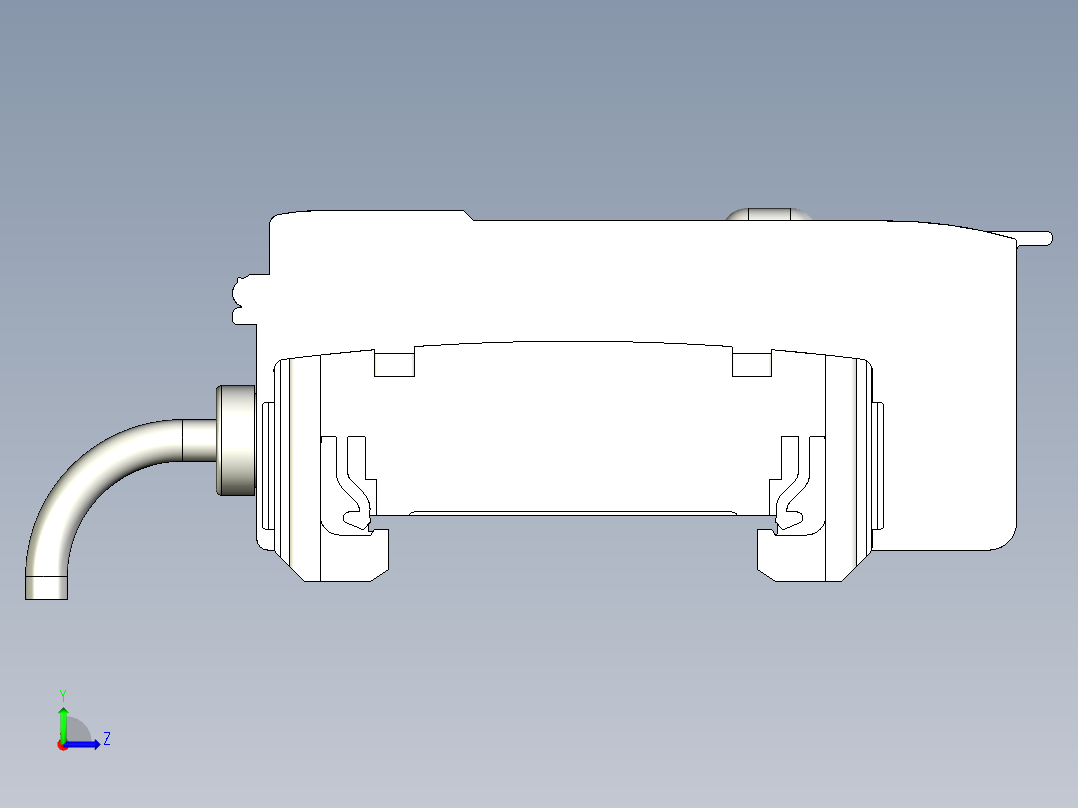 基恩士LV-22(A)_AP_kc图纸模型左视图