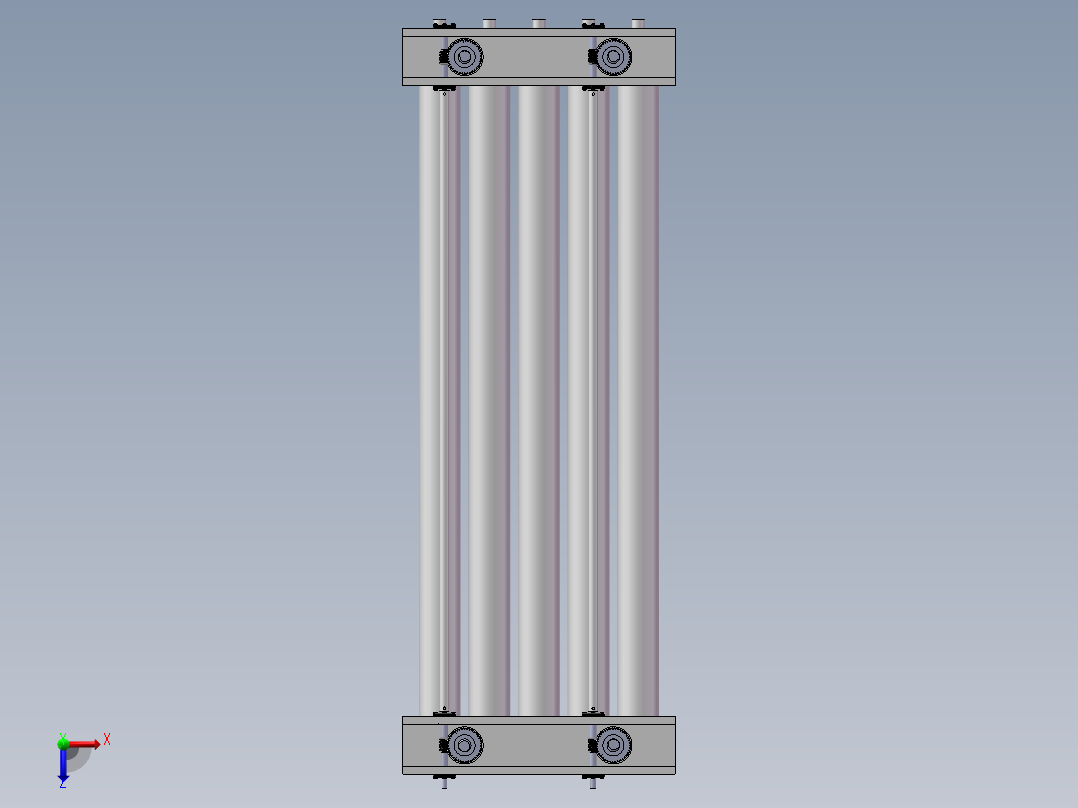 JX223-自动控制液压板料剪切生产线设计—展平、送料机设计俯视图