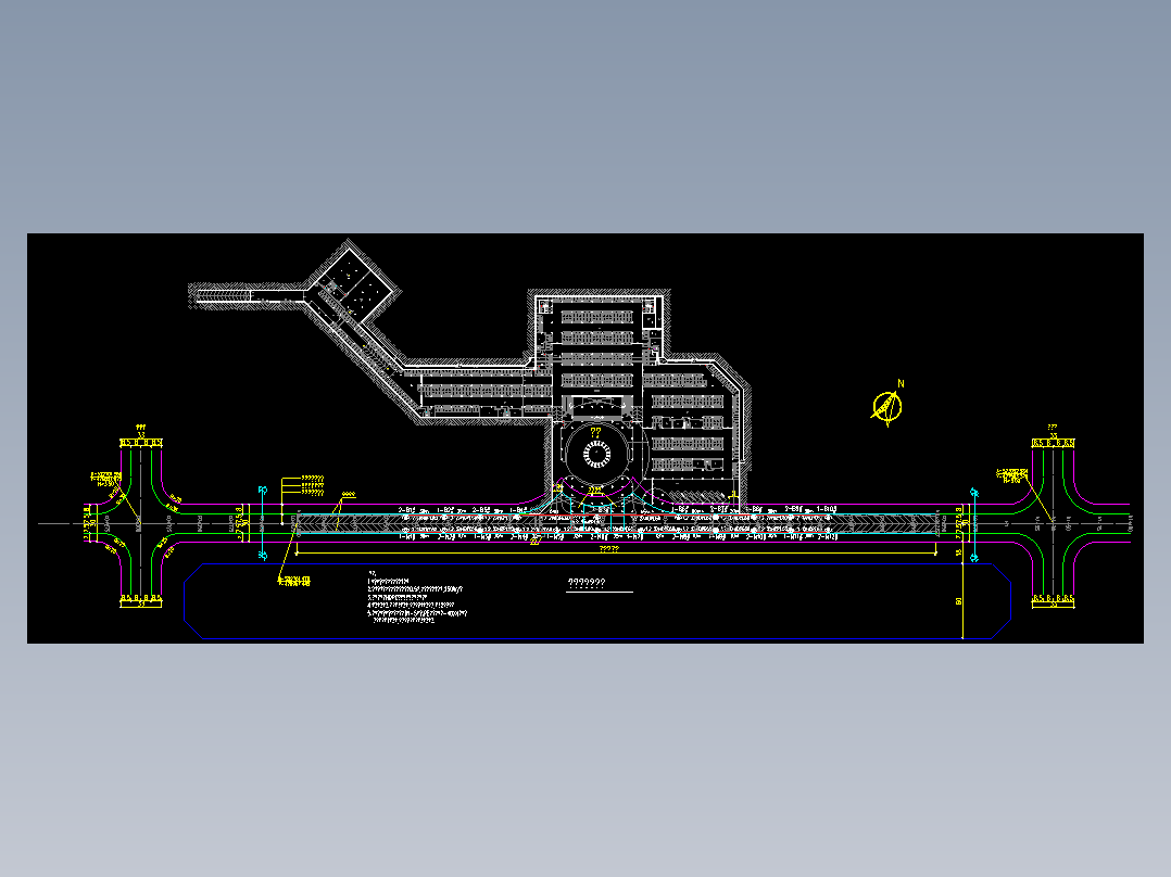 公共道路工程中的地道照明设计图