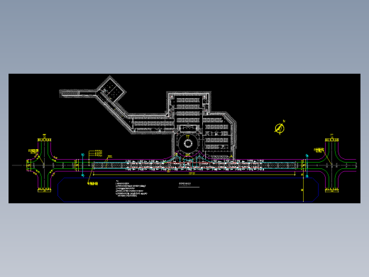 公共道路工程中的地道照明设计图