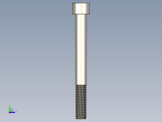 Screw_DIN_912_M12x110_A2.STEP公制内六角螺钉左视缩略图