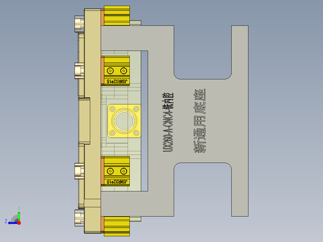 W7600-A-笔记本CNC工装夹具三维模型CNC1铣PL面+避位-201209右视图