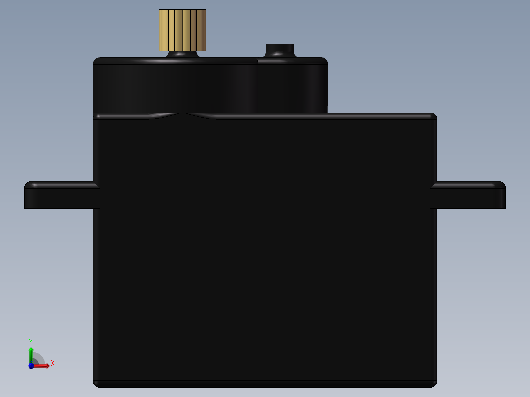 银燕舵机前视图