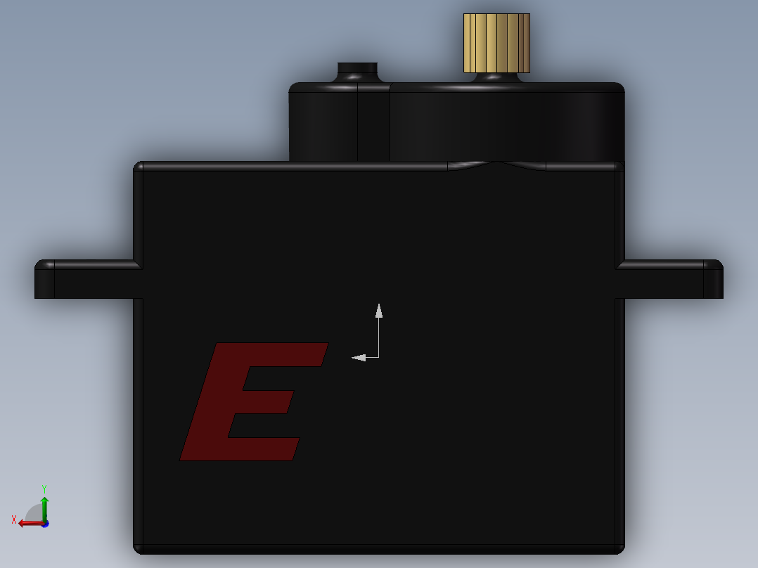 银燕舵机后视图