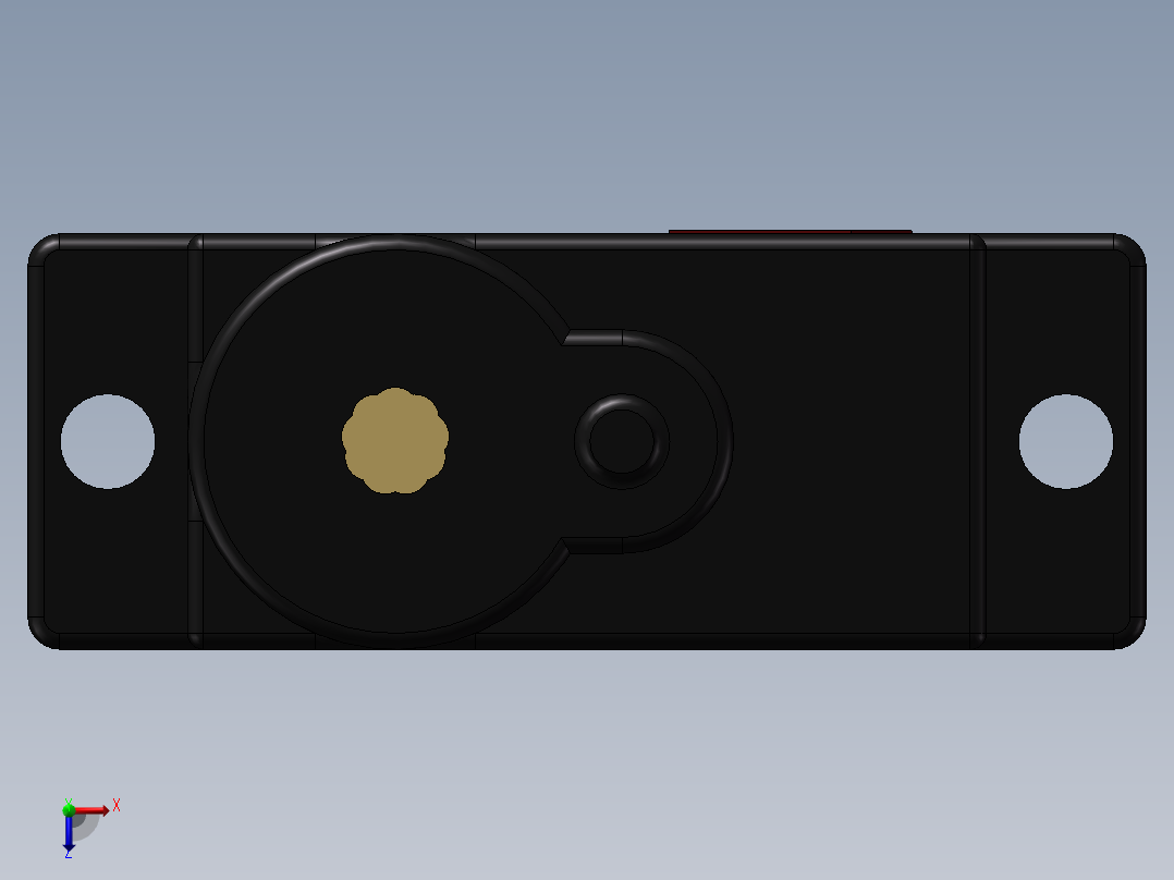 银燕舵机俯视图