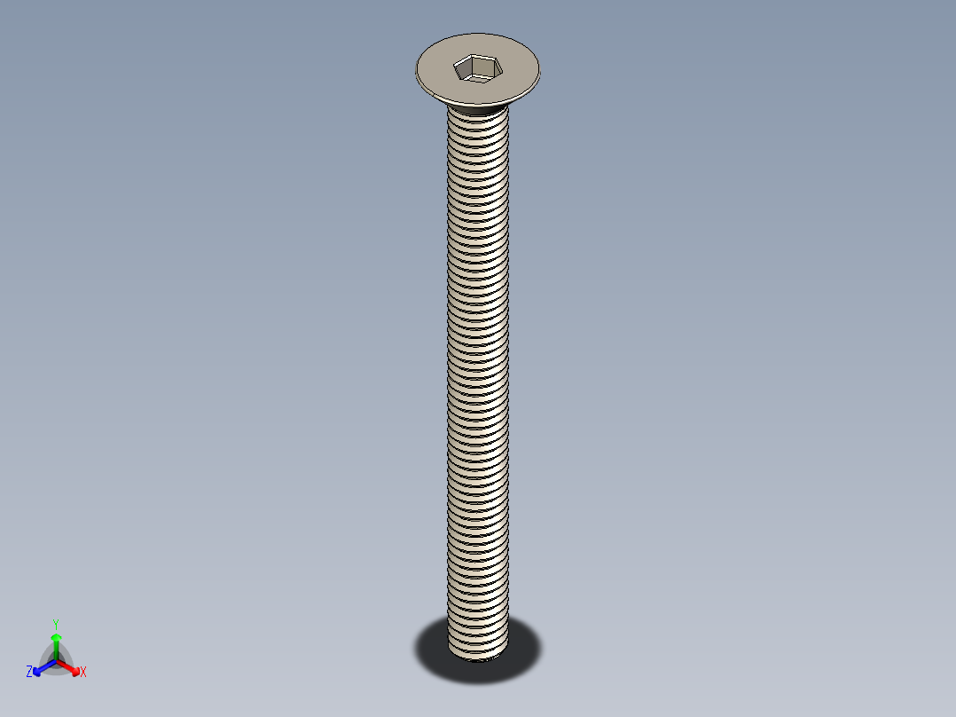 Screw_ISO_10642_M3x35_A2.STEP正等轴测图