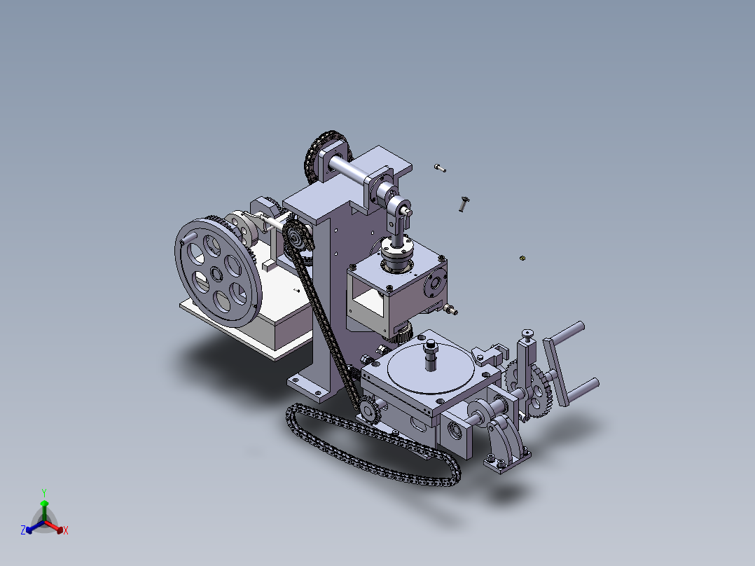 三维SW正等轴测图