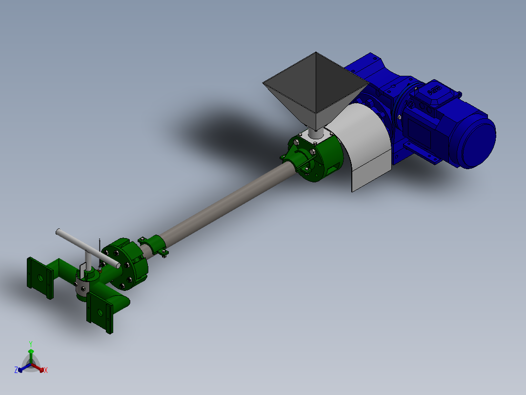 农业机械、播种机(52)正等轴测图