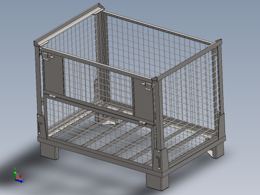 货架、可折叠网格盒托盘