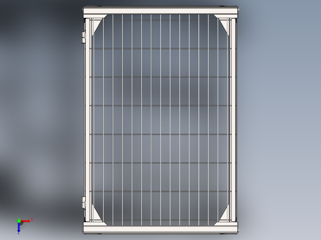 货架、可折叠网格盒托盘俯视图