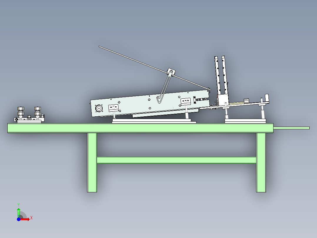 晶圆切割铺展机前视图