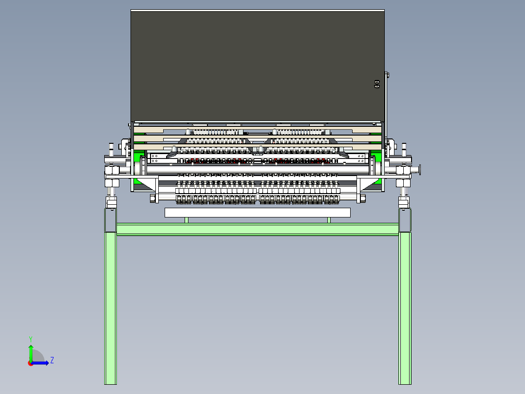晶圆切割铺展机左视图