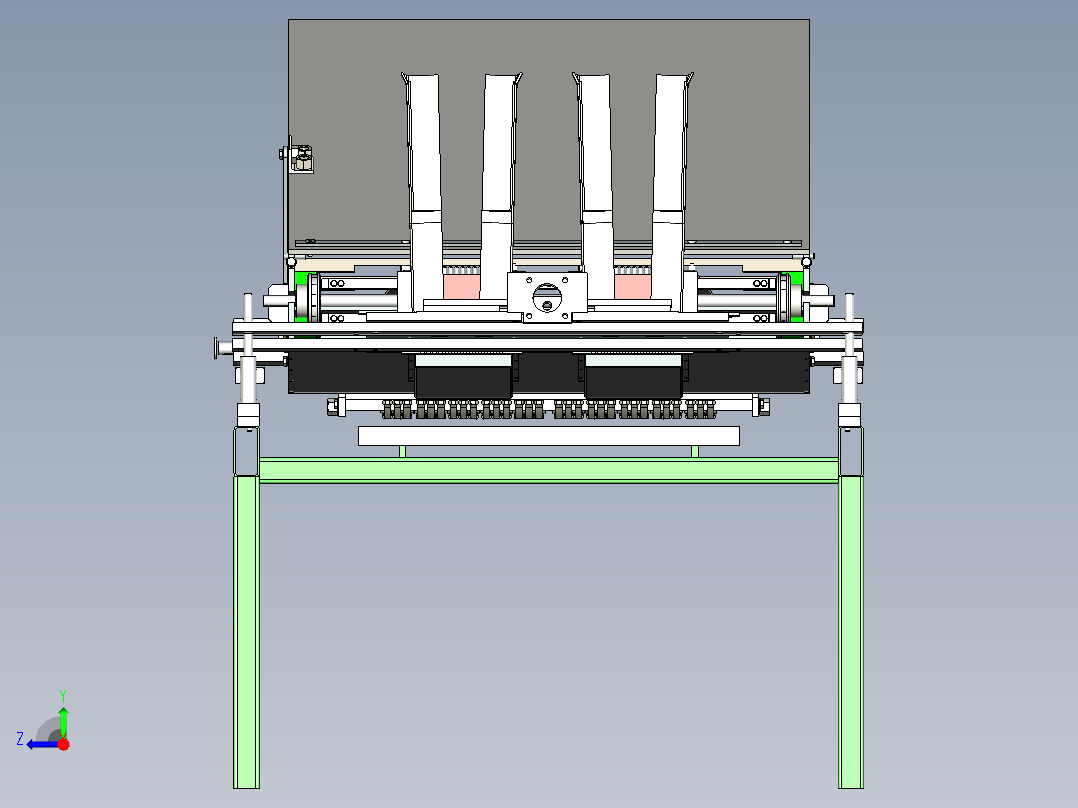 晶圆切割铺展机右视图